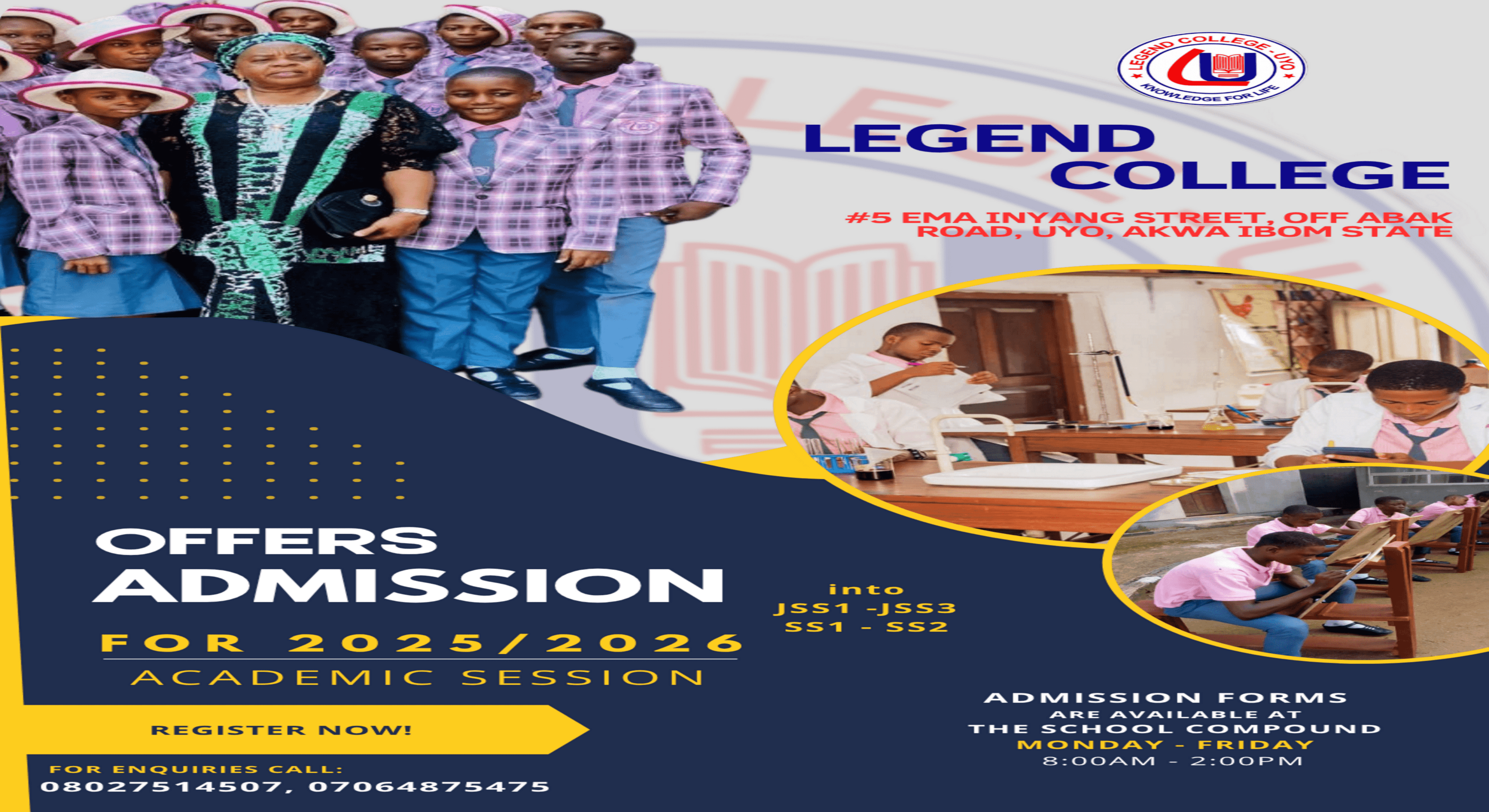 School Admission Flyer